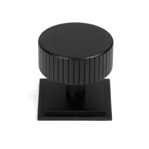 From The Anvil Matt Black Judd Cabinet Knob - 38mm (Square)