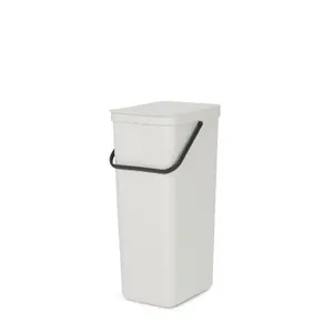 Brabantia Sort and Go 40 Litre Rubbish Bin Light Grey