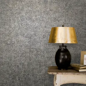 Galerie Perfecto 2 Grey Rustic Texture Textured Wallpaper