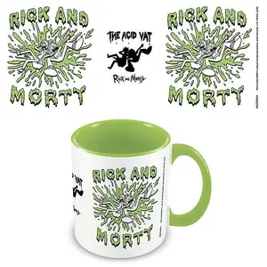 Rick And Morty Acid Vat Inner Two Tone Mug Green/White/Black (One Size)