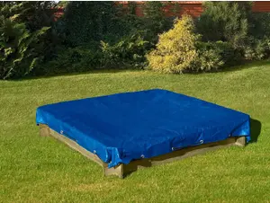 5 x 8 m Tarpaulin Waterproof Cover Camping Ground Sheet Caravan Furniture Multipurpose 10 Bungee Balls Blue 55 GSM