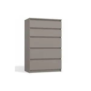 Tonya 5 Drawer 70cm Chest of Drawers Grey