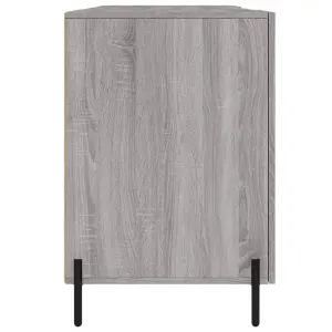 Berkfield Desk Grey Sonoma 140x50x75 cm Engineered Wood