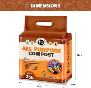 Coco&Coir Coco Boost- 75L/5KG - Peat Free Compost