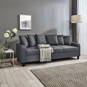 Tracy 3 Seater Sofa - Grey Linen