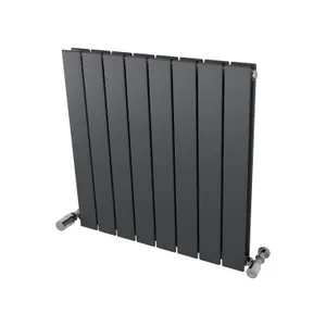 Ximax Vertirad Duplex HWD600595A Anthracite Gas Vertical Designer panel 1952BTU Radiator, (W)595mm x (H)600mm