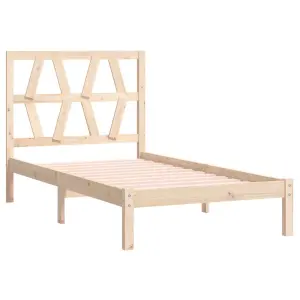 Berkfield Bed Frame Solid Wood Pine 90x200 cm