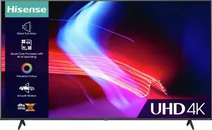 Hisense 43 Inch 43A6KTUK Smart 4K UHD HDR DLED Freeview TV