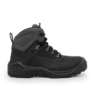 Xpert Warrior S3 Safety Laced Boots Black