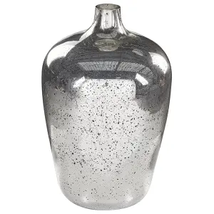 Flower Vase KACHORI Glass Silver