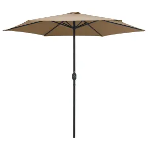 Berkfield Outdoor Parasol with Aluminium Pole 270x246 cm Taupe