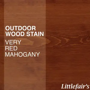 Littlefair's - Outdoor Wood Stain - Very Red Mahogany - 1 LTR