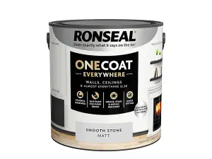 Ronseal One Coat Evrywhere Matt Paint 2.5L  Smooth Stone