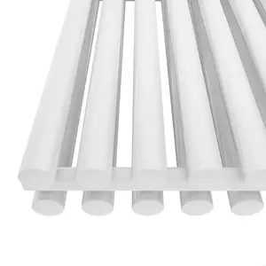 Right Radiators 1800x545 mm Double Vertical Round Column Style Designer Radiator Heated Rads White