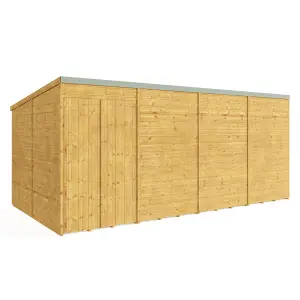 BillyOh Expert Tongue and Groove Pent Workshop - Pressure Treated - 16x8 - Windowless