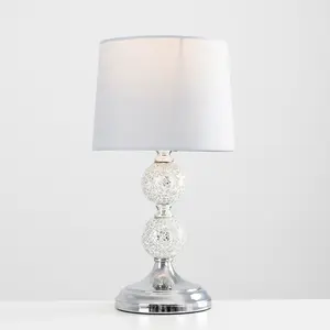 Korbin Metal Table Lamp Grey / LED Bulb