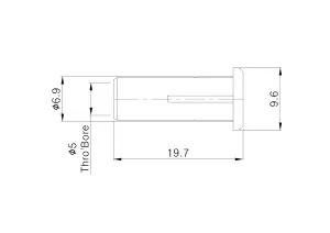 Flomasta White Polysulfone (PSU) Push-fit Pipe insert (Dia)10mm, Pack of 10