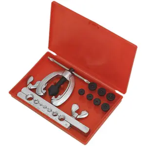 9 Piece Professional Pipe Flaring Kit for Copper, Brass, and Aluminium