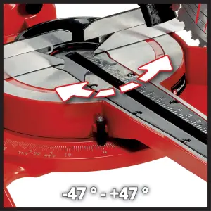 Einhell Sliding Mitre Saw 250mm Dual Bevel Crosscut 2350W With Laser - TC-SM 2534/1 Dual