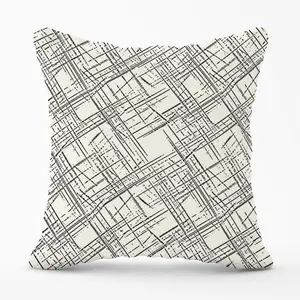 Monochrome Distressted Pattern Cushions 45cm x 45cm