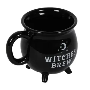 Ceramic Witches Brew Cauldron Halloween Mug (500 ml)