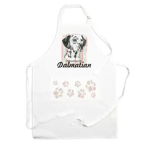 Purely Home Dalmatian Apron - Novelty Kitchen Gift for Dog Lovers