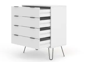 Core Products Augusta Industrial White 4 drawer chest of drawers