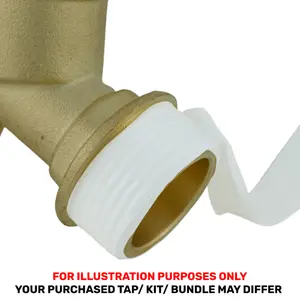 20mm Water Pipe mdpe Compression Back/Wall Plate with Universal Garden Hose Connection