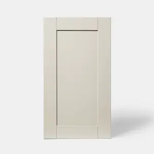 GoodHome Verbena Painted natural ash Matt cashmere Shaker Highline Cabinet door (W)450mm (H)715mm (T)20mm