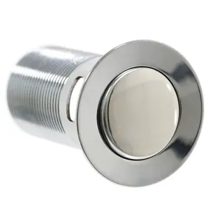 SPARES2GO Chrome Slotted Sink Basin Bathroom Kitchen Waste Flip Plug (1 1/4")