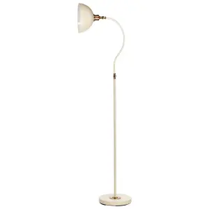 Beliani Industrial Metal Floor Lamp Beige LENNON