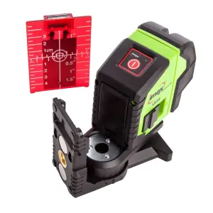 Imex LX22 Cross Line Laser Level Self Levelling Laser 30m +Telescopic 1/4 Tripod