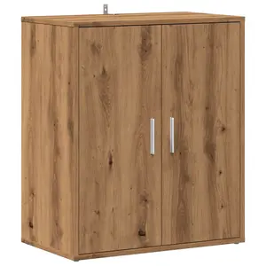 Berkfield Shoe Cabinet Artisan Oak 60x35x70 cm Engineered Wood