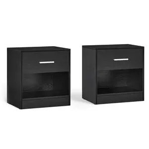 Meraya Bedside Table (Set of 2) Classic Black