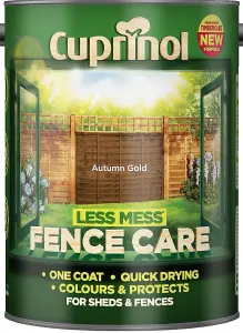 Cuprinol Less Mess Fence Care - Autumn Gold - 5L