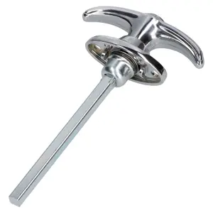 Chrome Locking Tee T Handle Latch Catch Classic Car Trailer Truck