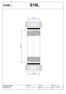 McAlpine S18L 1" Surefit Straight Connector