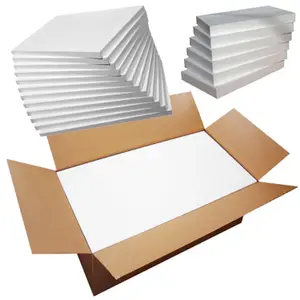 5 Sheets of 600x400x10mm Polystyrene Expanded White Rigid Insulation Foam Packing Sheets