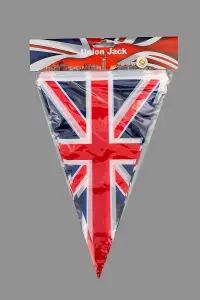 20m 65ft Union Jack Bunting Banner 50 Triangle Flags Sports Royal Events Street Party GB Support