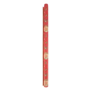 Eco-Friendly Red Bauble & Natural Stag Kraft Gift Wrap - 2m Roll Options