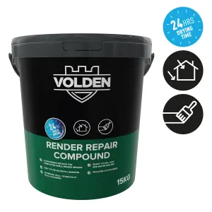 Volden Repair Render compound, 15kg Tub - Requires mixing before use