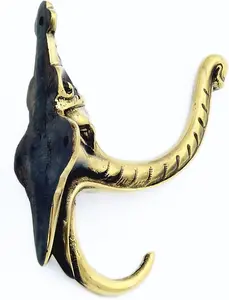 Castelion Brass Elephant Hat and Coat Hook