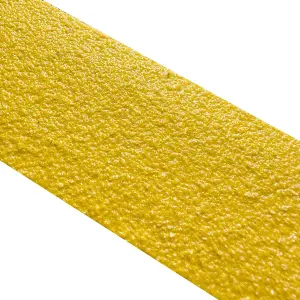 50mm Wide Non-Slip Anti-Skid Decking Strips - Safety and Style for Outdoor Space - YELLOW Yellow 600mmx50mm - x4