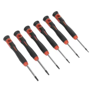 Sealey Microtip Precision TRX-Star Driver Set With Blackened Tips 6pc AK97303