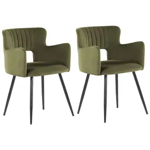 Kirssy Upholstered Dining Chair Olive Green