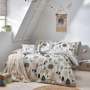 Peter Rabbit™ Scandi Woods Double Duvet Cover Set, Cotton, Natural