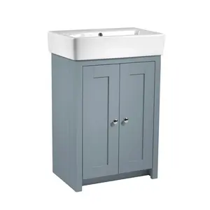 Newton 575mm Single Bathroom Vanity with Basin Mineral Blue