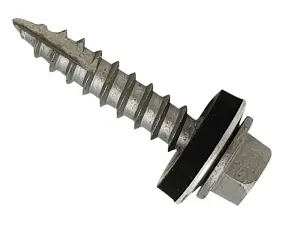 ForgeFix TFHW16GP6380 TechFast Metal Roofing to Timber Hex Screw T17 Gash Point 6.3 x 80mm Box 100 FORTFHP6380