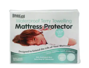 Dreameasy Double Bed Terry Waterproof Mattress Protector