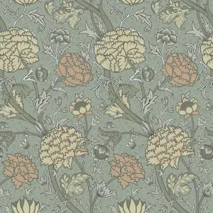 Galerie Hidden Treasures Turquoise Cray Floral Trail Wallpaper Roll